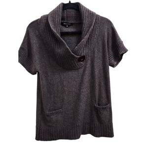 BCBG MAXAZRIA Women’s Angora Wool Sweater Short Sleeve Size M